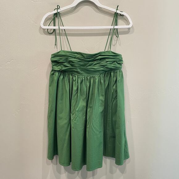 Reformation Catarina Mini Dress in Palm Green - Size: 0 - Picture 3 of 10